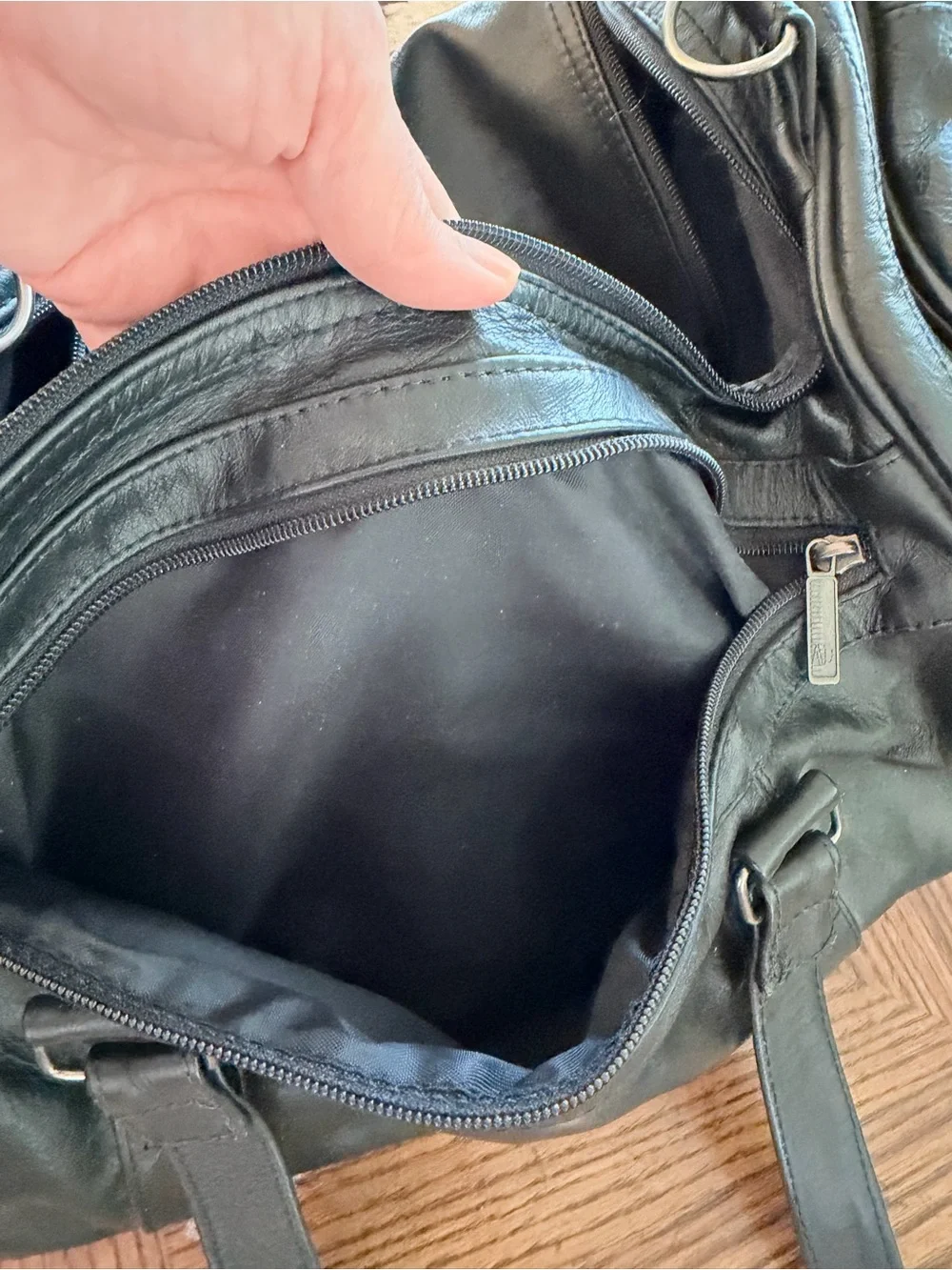 Black Leather Duffel Bag Men - Classic Travel Weekender